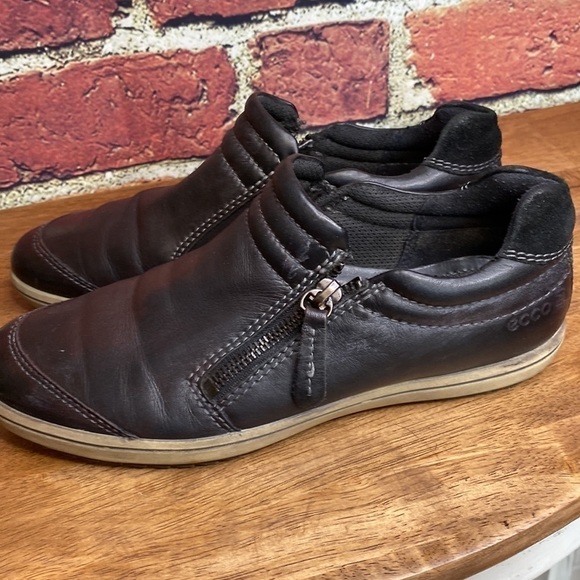 Ecco Alona slip on leather faded aged sneaker size EU 37 - Picture 8 of 13